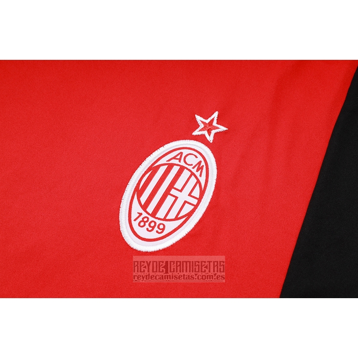 Chandal del AC Milan Manga Corta 2023-2024 Rojo
